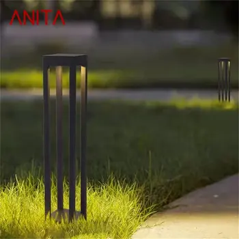 ANITA Nordic Modern Outdoor Lawn Lamp Black Light LED Водонепроницаемый Домашний Светильник для Сада на Дорожке Виллы