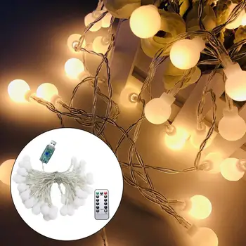 Струнный светильник в форме лампочки с дистанционным управлением, водонепроницаемый ландшафтный светильник, Минималистичные светодиоды, сказочная лампа для вечеринки Graden Home Decor