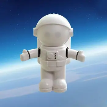 Светодиодный ночник для Астронавта, Мини-Космонавт, Гибкая Лампа для чтения, Регулируемый по USB Свет, Прикроватная лампа для спальни, Украшение для детского подарка