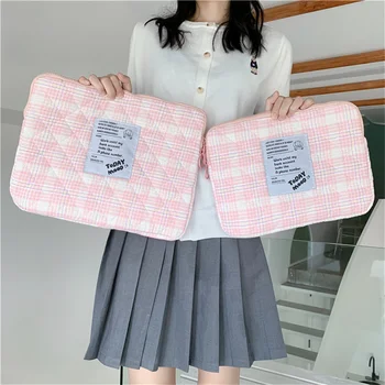 Модная Корейская вышивка, ромбический планшет, сумка-вкладыш для iPad, чехол для ноутбука в стиле ins, защитный чехол, 11/13-дюймовая сумка для хранения