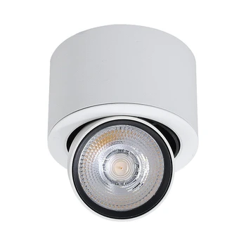 Белый Черный светодиодный светильник для поверхностного монтажа, 7 Вт, 10 Вт, светодиодный потолочный прожектор AC85 ~ 265V, светодиодный поверхностный светильник, внутреннее освещение