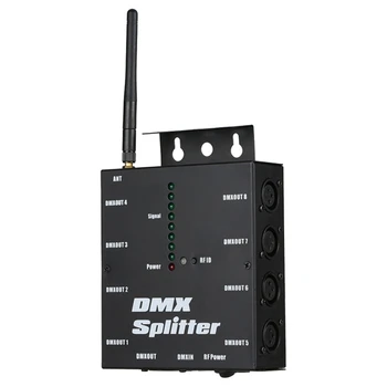 8-Полосные каналы, изолированные 3Pin Оптический разветвитель DMX512, Усилитель для DJ Свадебного освещения сцены DMX512