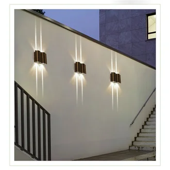 Уличное бра TEMAR с алюминиевым светодиодом, современный настенный светильник для патио, водонепроницаемый креативный декоративный светильник для крыльца, балкона, коридора