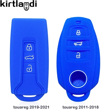 силиконовый чехол для ключей touareg 2019 remote shell car key cover для Volkswagen touareg eHybrid 2011-2021 защита держателя ключа