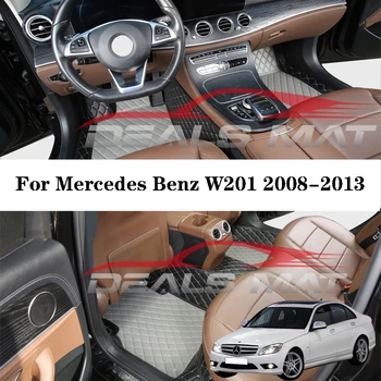 Автомобильные коврики для Mercedes Benz W201 C-Class 2008-2013 Кожаные коврики на заказ, Водонепроницаемые Аксессуары для ковров