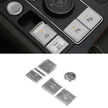 Для Volkswagen Atlas Teramont 2017 2018 2019 2020 Автомобильные аксессуары Крышка кнопки центральной консоли Наклейка на механизм Внутренняя отделка
