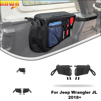 Сумка Для Хранения Багажника Большой Емкости BAWA Для Jeep Wrangler JL 4-дверная 2018-2023 Многофункциональные Аксессуары Для Укладки И Уборки