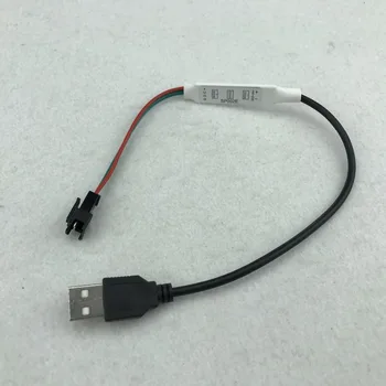 SP002E-USB; Светодиодный пиксельный контроллер с разъемом USB для ввода питания; поддерживает WS2811 / WS2812 / WS2813 / APA102C / UCS1903 / TM1809 и т. Д