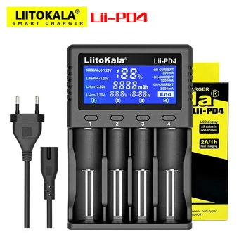LIITOKALA Lii-M4 Lii-PD4 Умное Зарядное Устройство Liitokala Lii-202 LII-PD2 для 18650 26650 21700 NiMH Литиевых Аккумуляторов Зарядное устройство