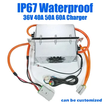 IP67 водонепроницаемый 36V 60A 50A 42V 40A Зарядное устройство 43,8v 12S 40A 50,4v зарядное устройство Смарт-Зарядное устройство для литий-ионного аккумулятора lifepo4 LTO li ion