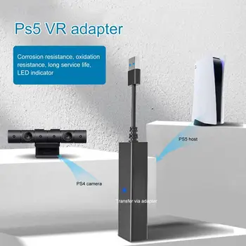 Кабельный адаптер, разъем виртуальной реальности, светодиодная индикаторная лампа, Коррозионностойкий мини-разъем виртуальной реальности, адаптер камеры виртуальной реальности для PS 5