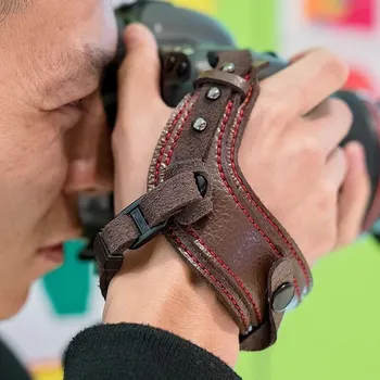 Ремешок для фотоаппарата Кожаный ремешок на запястье Быстросъемный ремень для захвата фотоаппарата Canon Nikon Fujifilm SLR DSLR Аксессуары для фотосъемки