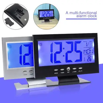 Интеллектуальные цифровые часы, дисплей метеостанции, будильник, Календарь, функция часов, термометр, беспроводной измеритель температуры и влажности