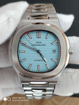 PPF Новые мужские часы люксового бренда Nautilus Автоматические Часы Модные Деловые мужские Механические часы из нержавеющей Стали Водонепроницаемые