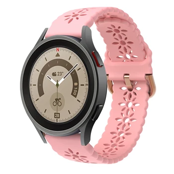Дизайнерский кружевной силиконовый ремешок для galaxy watch 5 pro 45 мм/ galaxy watch 5 40 мм 44 мм кружевной ремешок для девочек для galaxy watch 5