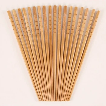 Чисто ручные палочки для еды из натурального бамбука, Здоровые китайские палочки для измельчения с карбонизацией, Многоразовая посуда для приготовления Хаши-суши