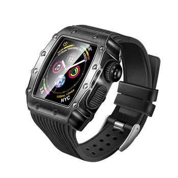 Комплект дооснащения корпуса из роскошного сплава, металлическая рамка для Apple Watch, бампер, 40/41 мм, 44/45 мм, Apple Watch