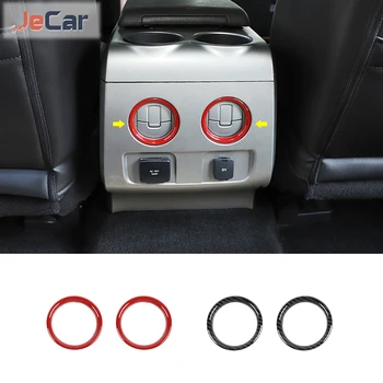 JeCar ABS, Украшение вентиляционного отверстия на выходе кондиционера сзади, Накладка на кольцо, наклейки для Ford F150 Raptor 2009-2014 Автомобильные аксессуары