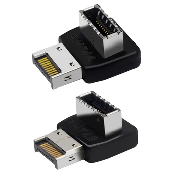 USB 3.1 Type E с 90-градусным преобразователем и вертикальным адаптером заголовка Type E Быстрая передача данных для внутреннего разъема материнской платы ПК