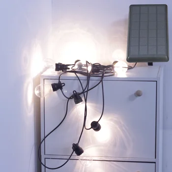 Солнечные Сказочные Огни S14 Лампа 5,5 М Гирлянда для Сада В Помещении На Открытом Воздухе Рождественское Свадебное Украшение с USB Подзарядкой