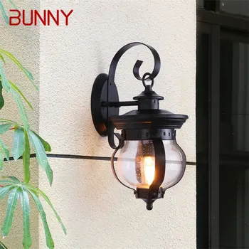 · Настенный светильник BUNNY Outdoor в стиле ретро, классические бра, Водонепроницаемая светодиодная лампа IP65 для дома, виллы на крыльце